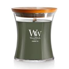Vela pequena Woodwick Frasier Fir